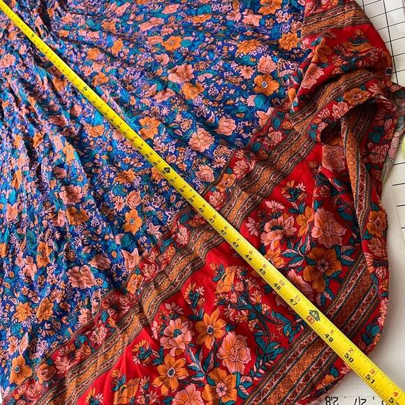 Pretty Garden Boho Hippie Flower Maxi Dress Size XL - Picture 6 of 11